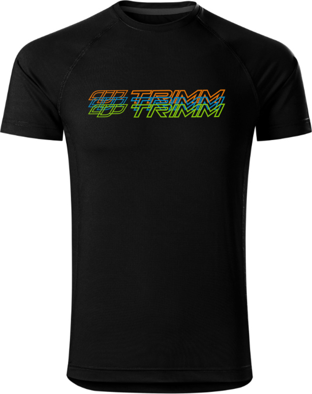 Pánské tričko TRIMM Destiny černé Barva: black, Velikost: XL