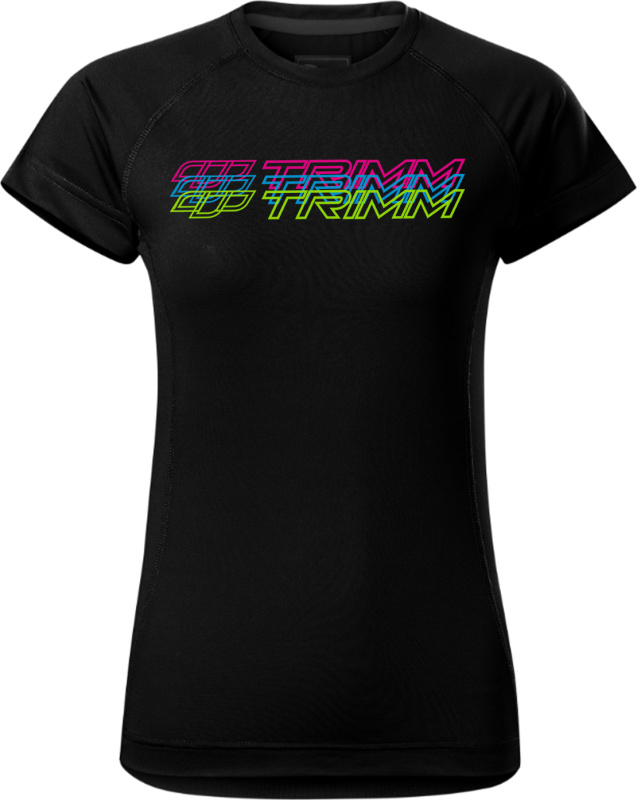 Dámské tričko TRIMM Destiny Lady černé Barva: black, Velikost: XL