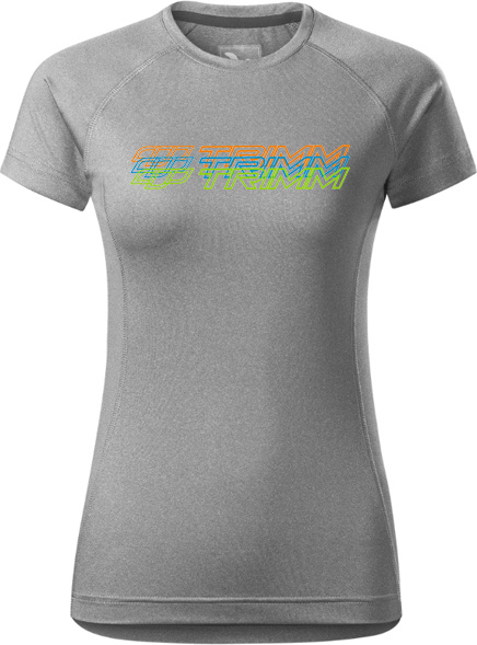 Dámské tričko TRIMM Destiny Lady šedé Barva: dk.grey melange, Velikost: XS