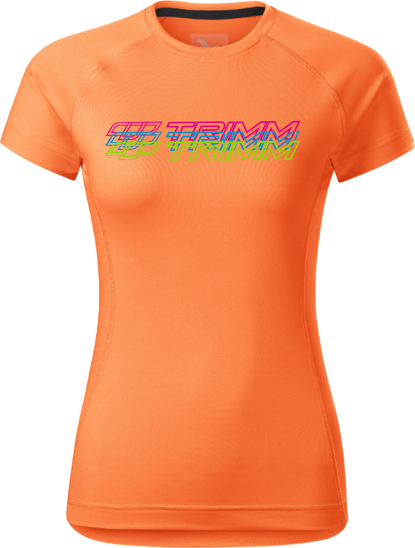 Dámské tričko TRIMM Destiny Lady oranžové Barva: neon orange, Velikost: S