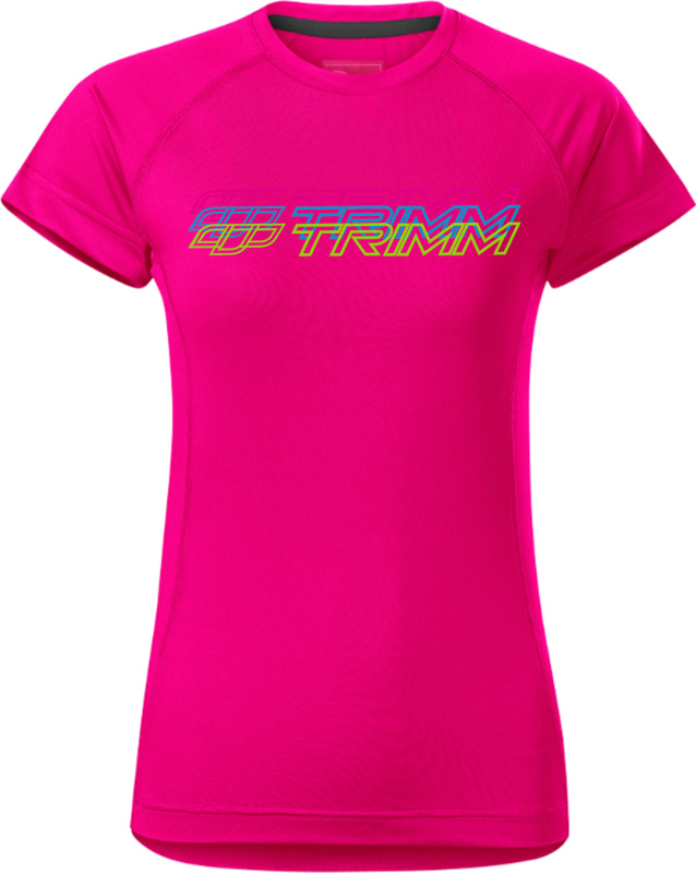 Dámské tričko TRIMM Destiny Lady růžové Barva: neon pink, Velikost: XS