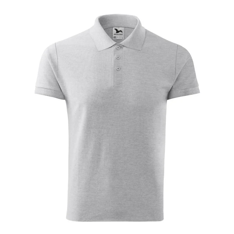 Bavlněná polokošile Malfini M MLI-21203 světle šedá melange 3XL