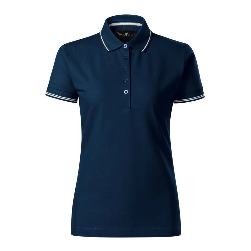 Jednobarevná polokošile Malfini Perfection W MLI-25302 v tmavě modré barvě XL