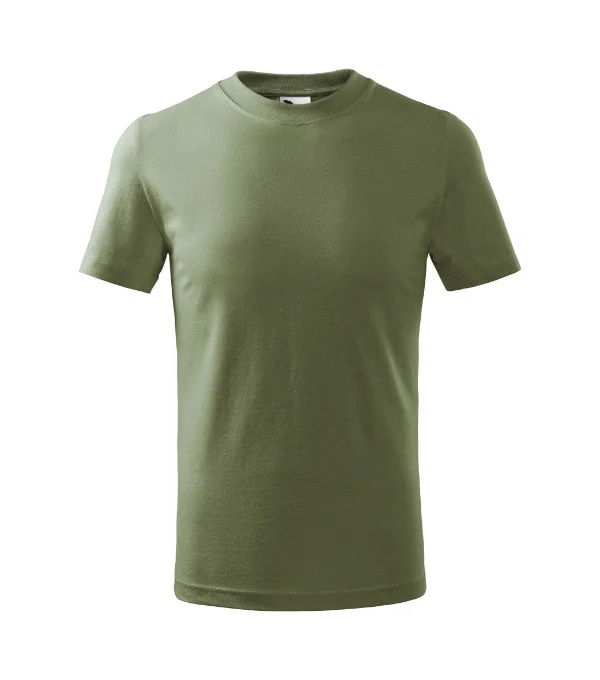 Basic tričko dětské khaki 134 cm/8 let