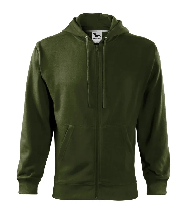 Trendy Zipper mikina pánská military M