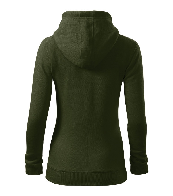 Trendy Zipper mikina dámská military L