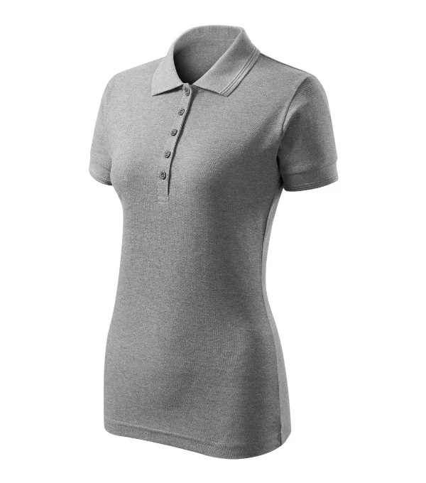 Pique Polo Free polokošile dámská tmavě šedý melír 2XL