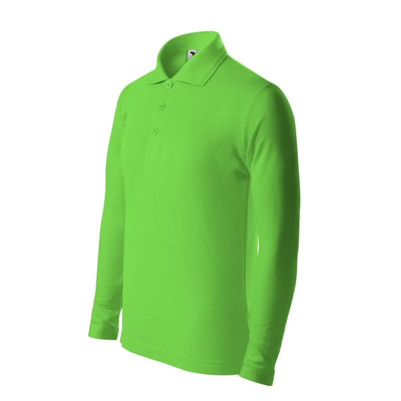 Polokošile Malfini Pique LS Jr MLI-24192 apple green 146 cm/10 let