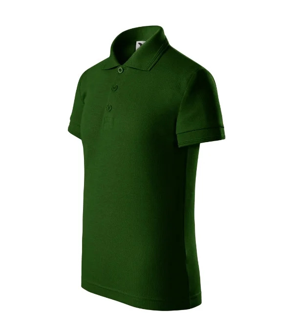 Pique Polo polokošile dětská lahvově zelená 158 cm/12 let