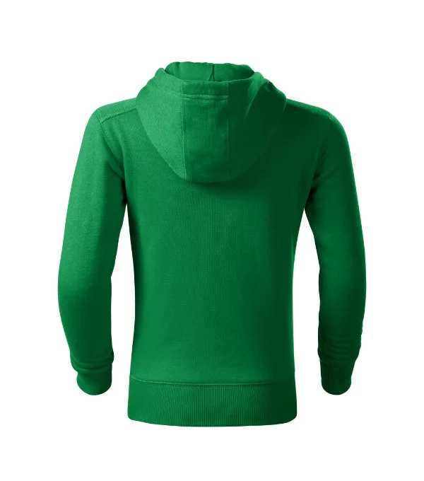 Trendy Zipper mikina dětská středně zelená 158 cm/12 let