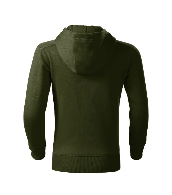 Trendy Zipper mikina dětská military 158 cm/12 let