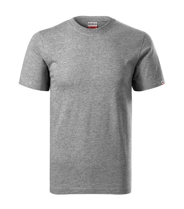 Base tričko unisex tmavě šedý melír 12 (brand label) L