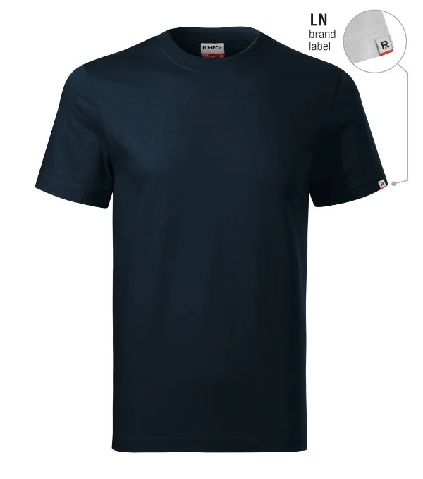 Base tričko unisex námořní modrá 02 (brand label) 5XL