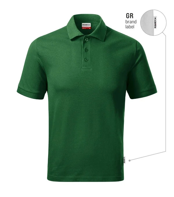 Resist Heavy Polo polokošile pánská lahvově zelená 06 (brand label) S
