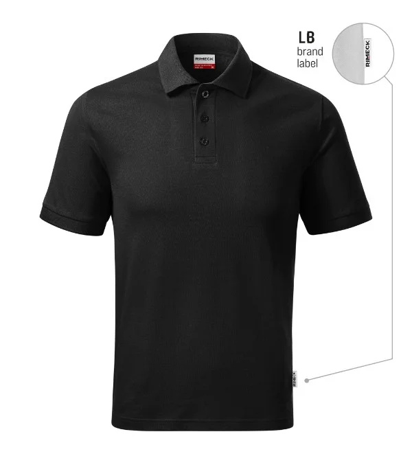 Resist Heavy Polo polokošile pánská černá 01 (brand label) 2XL