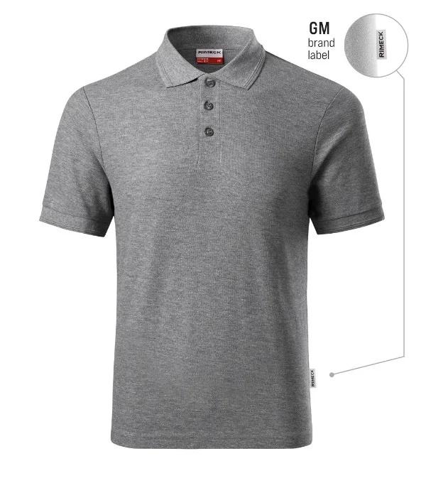 Reserve polokošile pánská tmavě šedý melír 12 (brand label) 2XL