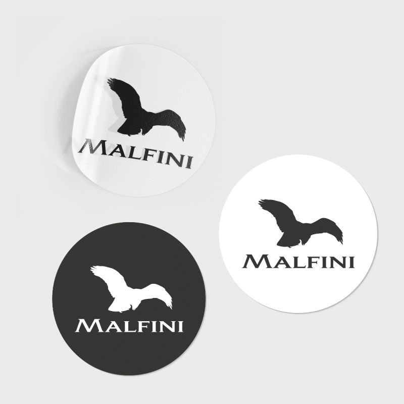 Nálepka MALFINI (bílá) MALFINI