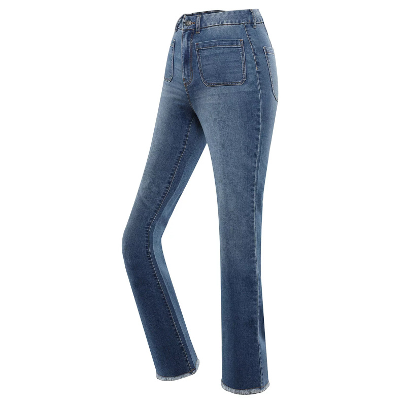 Dámské džíny s vysokým pasem nax NAX DAWEA dk.metal blue 38