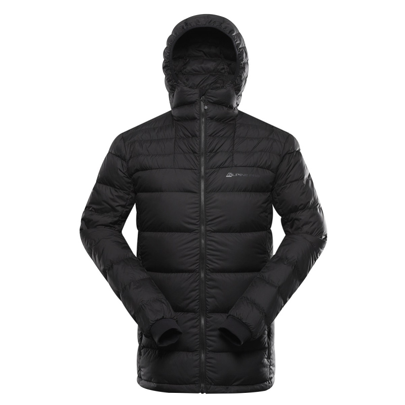 Pánská zimní péřová bunda s dwr alpine pro rogit černá 3xl
