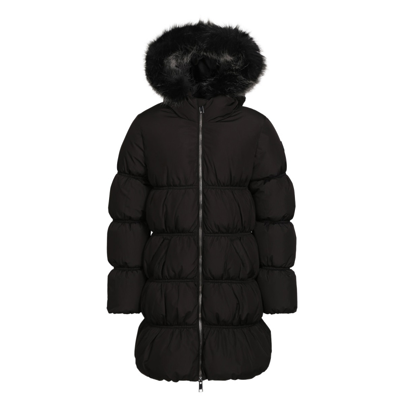 Dětský kabát NAX MONO black 104-110