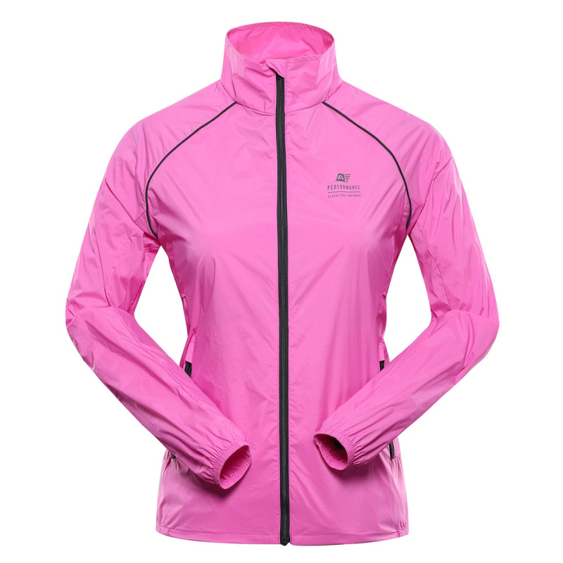 Dámská ultralehká bunda s úpravou dwr alpine pro spina 2 růžová s