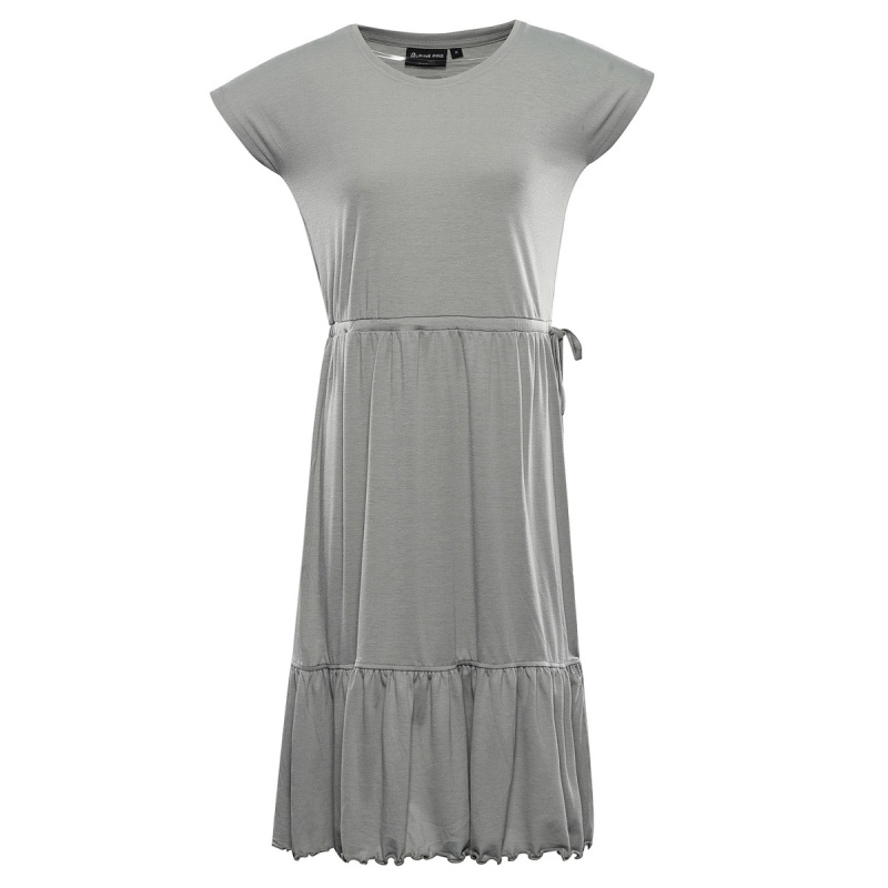 Dámské letní šaty alpine pro derefa šedá l big