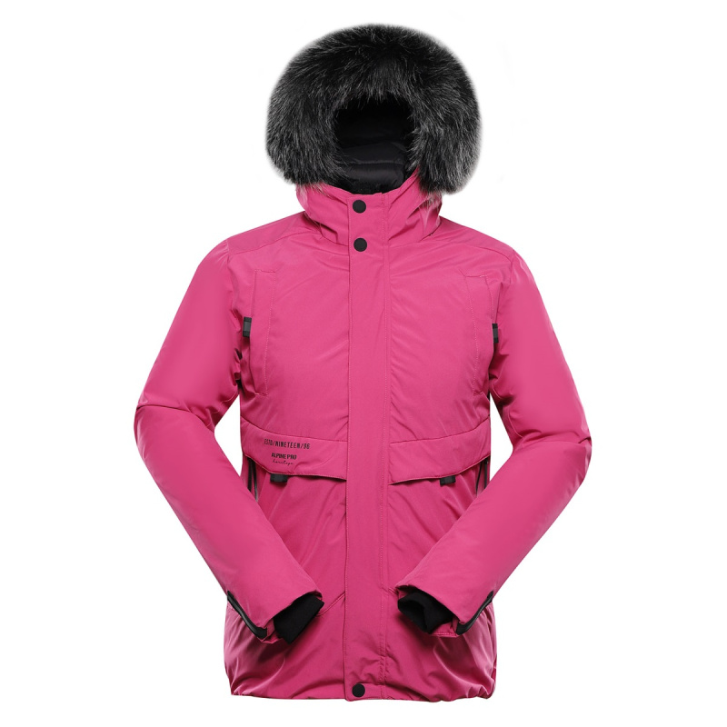 Dětská bunda s membránou ptx alpine pro werdo 2 tmavě růžová 104-110