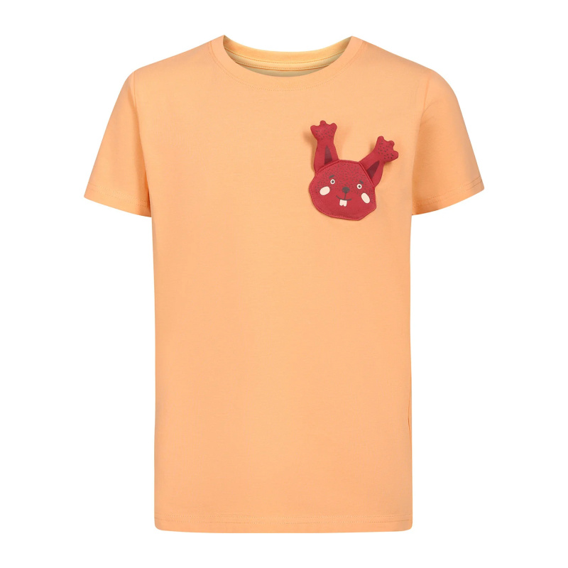 Dětské bavlněné triko nax NAX OMESO peach 140-146