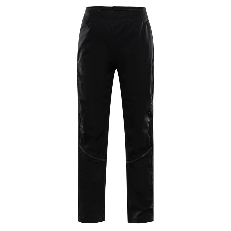 Dětské softshellové kalhoty alpine pro abaro 2 černá 164-170