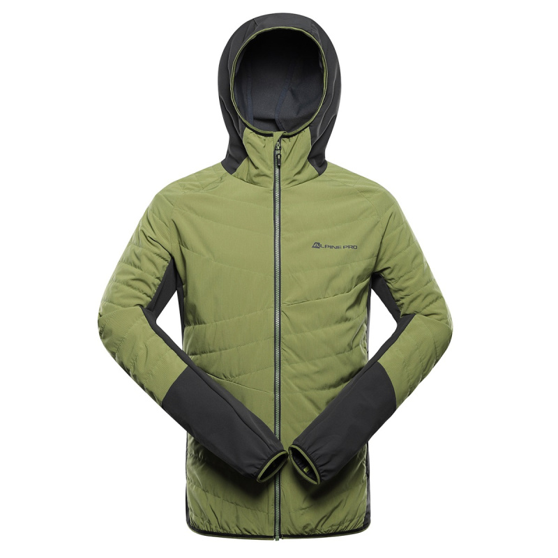 Pánská bunda s úpravou dwr alpine pro morgen zelená s