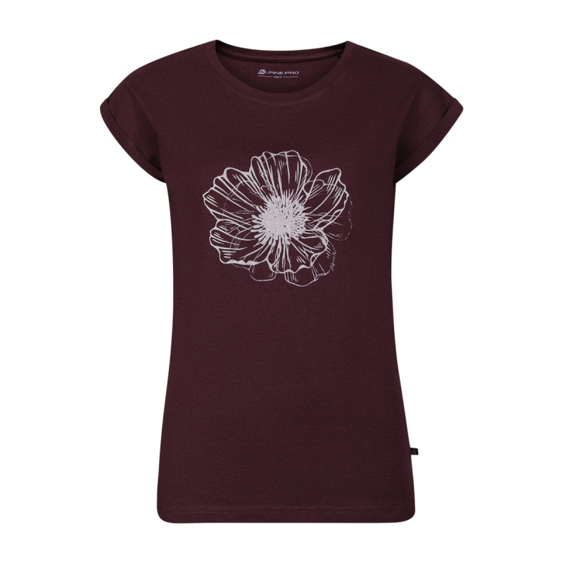 Dámské triko alpine pro nogera vínová xl