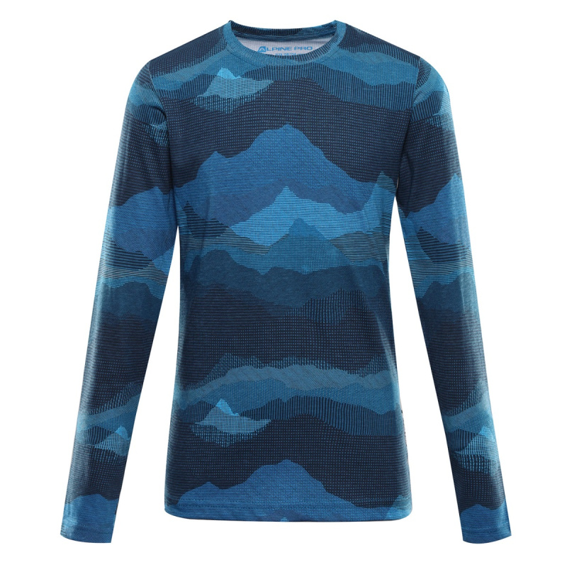 Dětské bavlněné triko alpine pro ecco 2 modrá 104-110