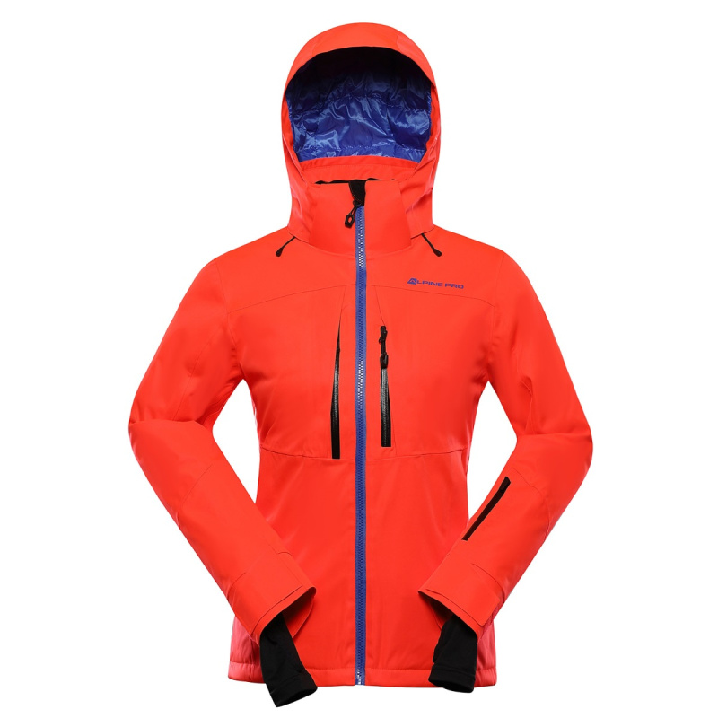 Dámská lyžařská bunda s membránou ptx snow alpine pro reasa 2 oranžová / červená m