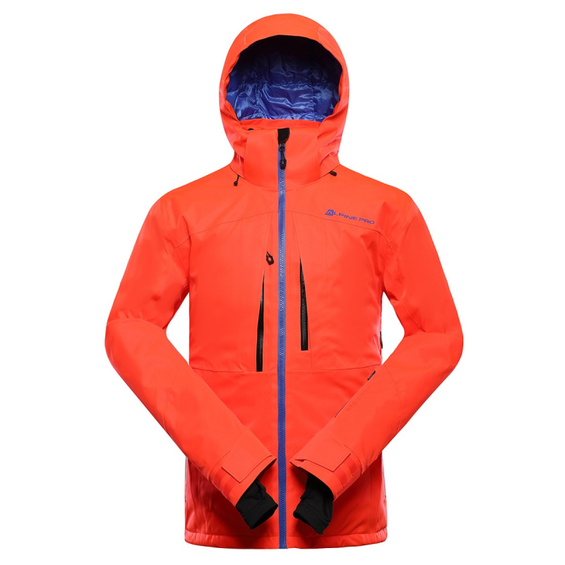 Pánská lyžařská bunda s membránou ptx snow alpine pro reas 2 oranžová / červená xl