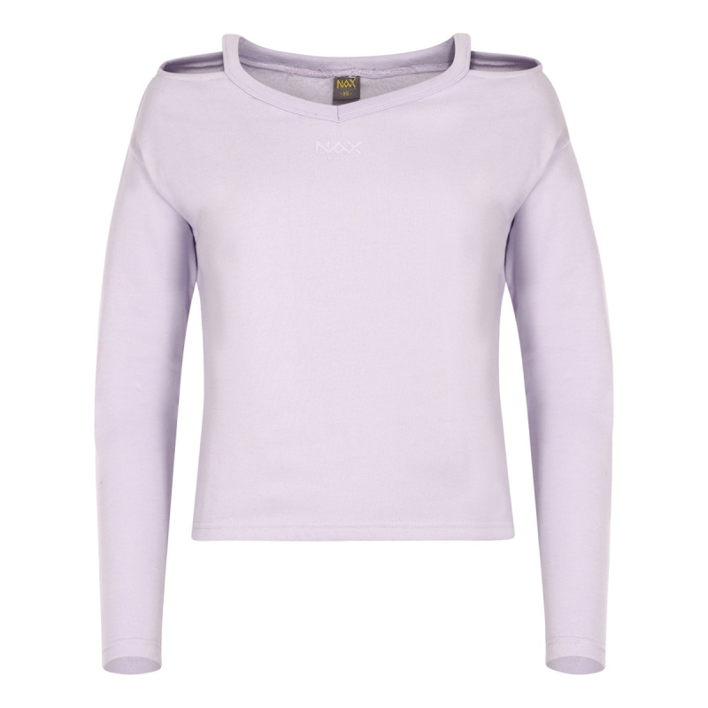 Dámská mikina nax NAX GALEBA pastel lilac S