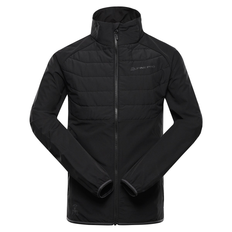 Pánská bunda s merino výplní alpine pro gerl černá 3xl