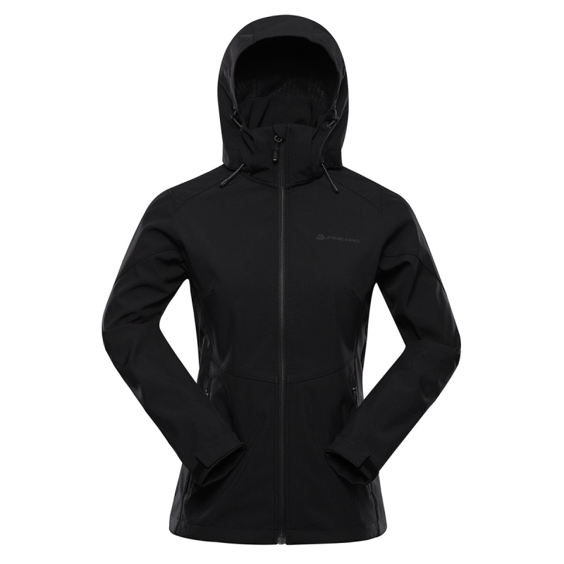 Dámská softshellová bunda s membránou alpine pro gedera černá s