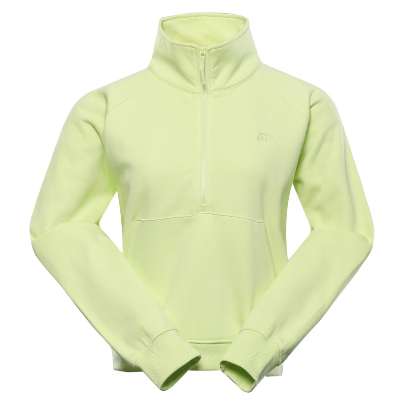 Dámská bavlněná mikina alpine pro negga žlutá l