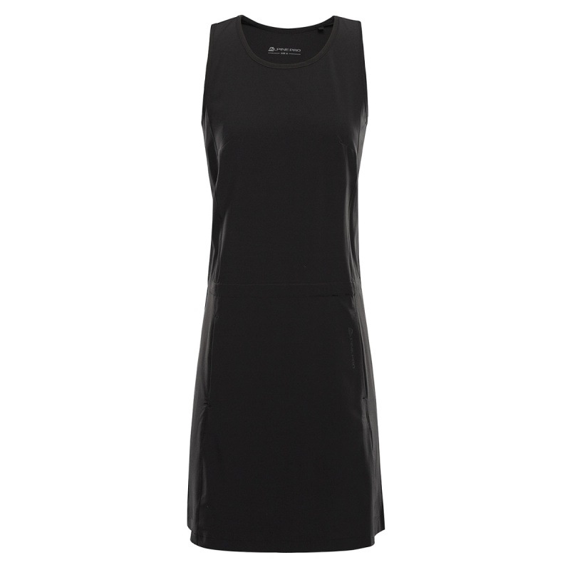 Dámské letní šaty z rychleschnoucího materiálu alpine pro coleena 2 černá m