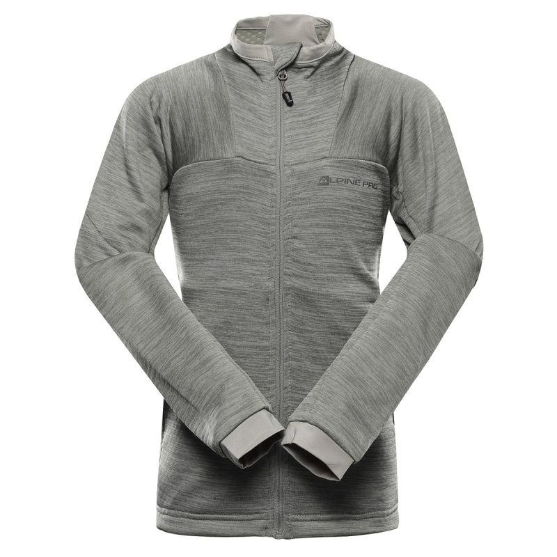 Dětská rychleschnoucí mikina alpine pro onneco 3 šedá 152-158