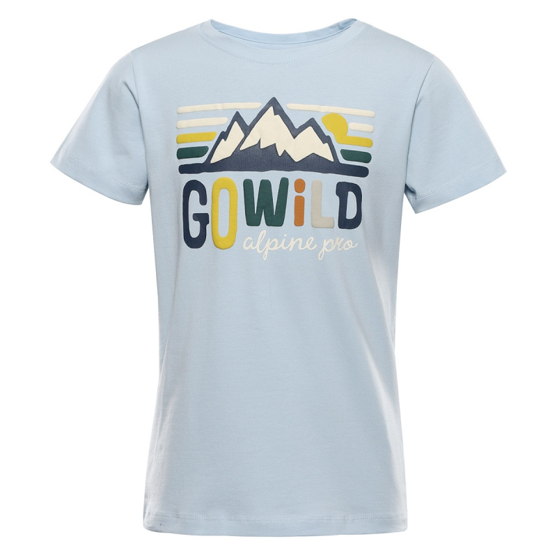 Dětské bavlněné triko alpine pro dorgo modrá 128-134