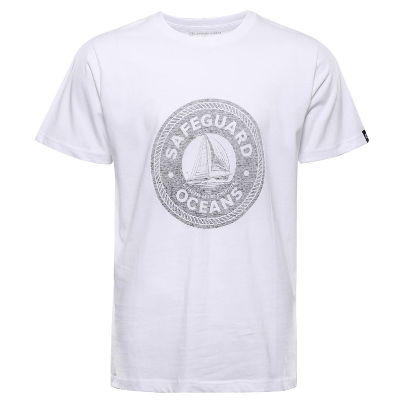 Pánské bavlněné triko alpine pro domen bílá 3xl