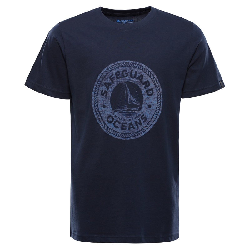 Pánské bavlněné triko alpine pro domen modrá 3xl