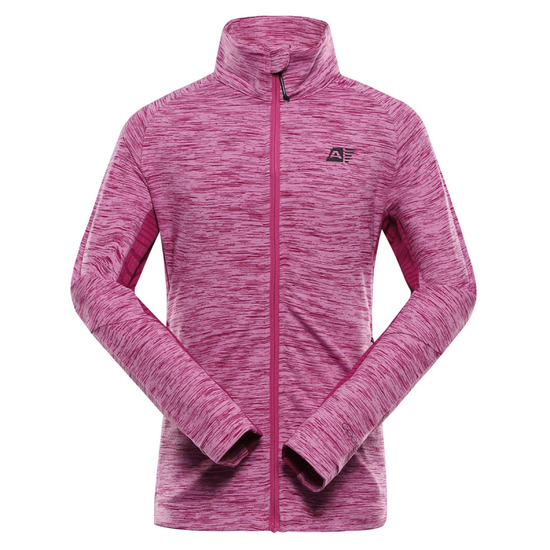 Dětská sportovní mikina na zip alpine pro detto fialová 104-110