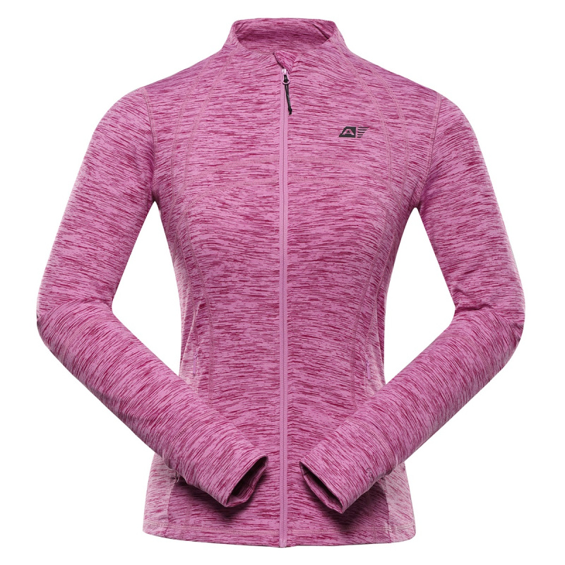 Dámská rychleschnoucí mikina s cool-dry alpine pro golla 2 fialová l plus