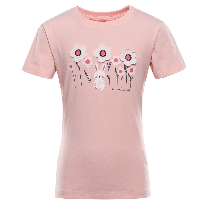 Dětské bavlněné triko nax edeho růžová 128-134