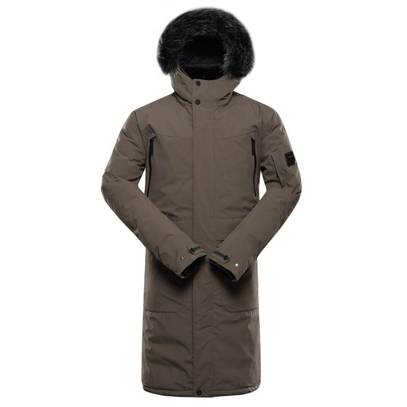 Pánský zimní kabát s membránou ptx alpine pro wuss 2 šedá 5xl