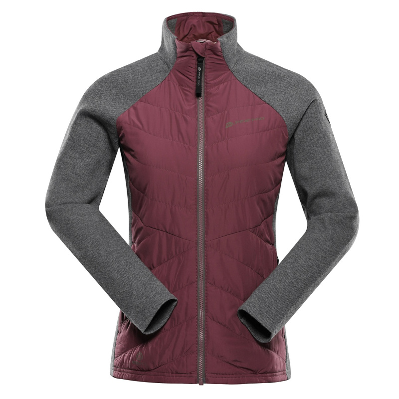Dámská mikina s merino výplní alpine pro jorwa 2 fialová l