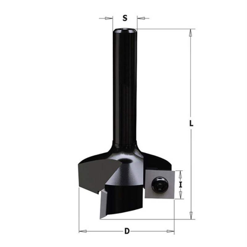 IGM F463 | Mini Stopková fréza na plochy Fréza F 463: D35x10,5 L60 Stopka = 8 x 38 Z3