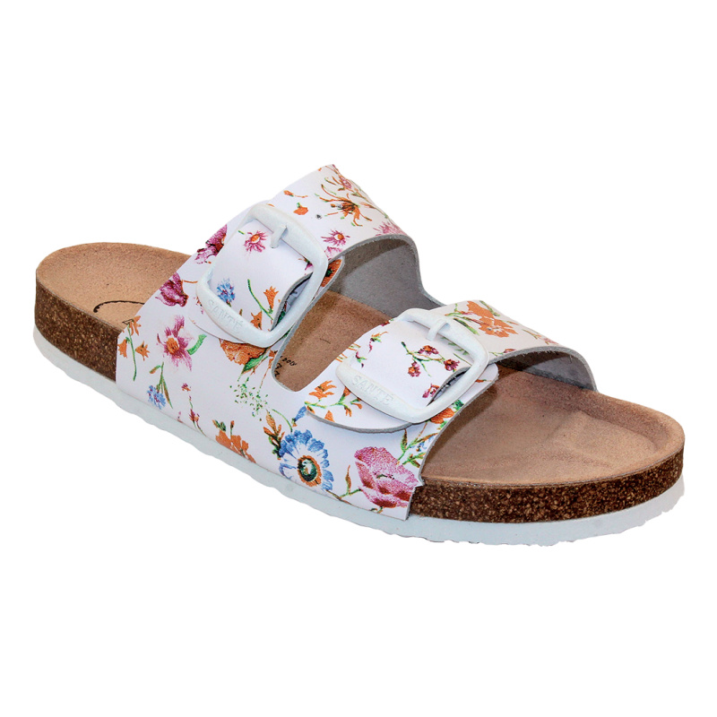 SANTE Dámský pantofel D/21N/FLORA BÍLÁ v.41